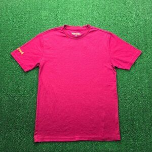 Popeyes Tshirt Mens Small Red‎ Maroon Short Sleeve Employee Uniform Work Wear